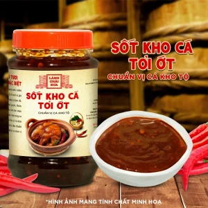 Sốt Kho Cá Tỏi Ớt Làng Chài Xưa 280g – Chuẩn Vị Kho Tộ, Kho 1.5kg Cá Tiện Lợi