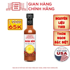 [Chai Thuỷ Tinh 300g] Mắm Nêm Pha Sẵn Làng Chài Xưa – Cao Cấp, Nguyên Liệu Tươi, Thơm Ngon Đặc Biệt